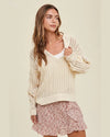 Open Knit Hooded Sweater-Sweaters-Wishlist-Small-Natural-cmglovesyou