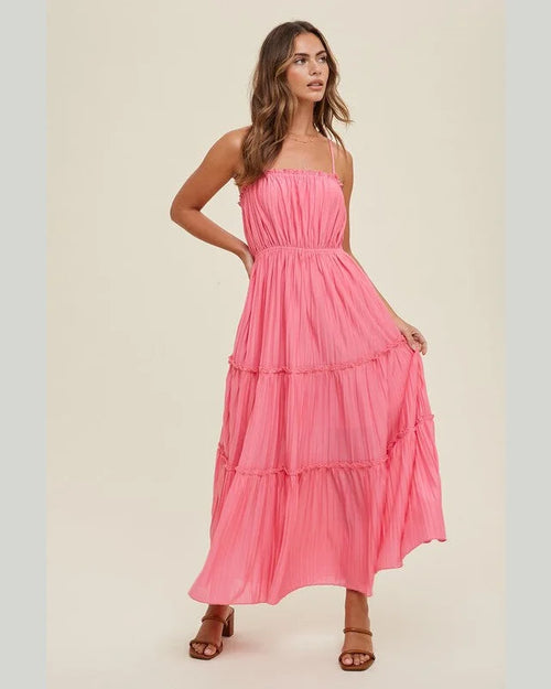 Tiered Ruffle Maxi Dress-Dresses-Wishlist-Small-Punch-cmglovesyou