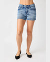 Mid-Rise Heavy Contrast Faux Flap Pocket Shorts-shorts-Judy Blue-Small-cmglovesyou