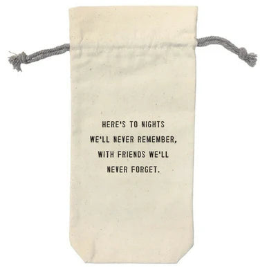 Wine Bags-wine carrier bag-Sugarboo-Here's to the Nights-cmglovesyou