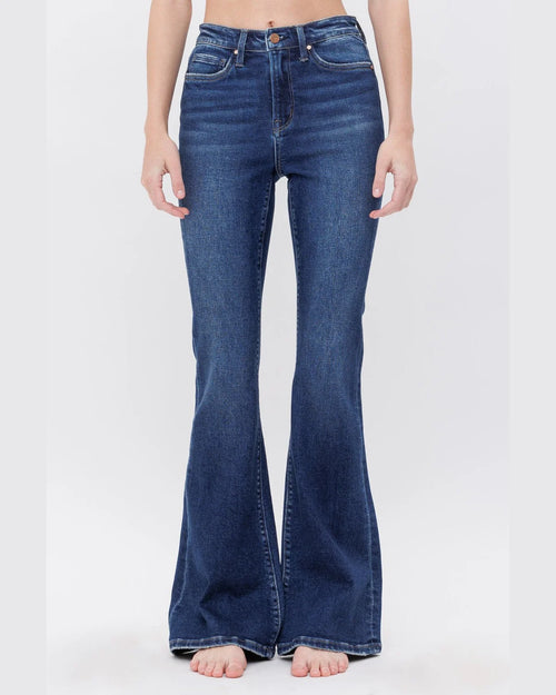 High Rise Flare Jeans-Jeans-MICA Denim-24-cmglovesyou