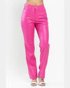 Faux Leather Pants-Pants-Judy Blue-0(24)-Hot Pink-cmglovesyou