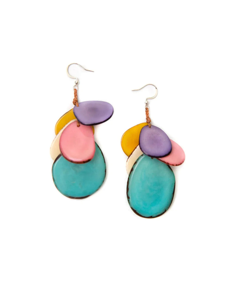 Jordin Earrings-Earrings-Tagua by Soraya-Pastel Multi-cmglovesyou