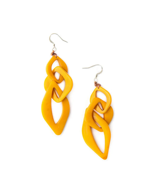 Pame Earrings-Earrings-Tagua by Soraya-Yellow-cmglovesyou