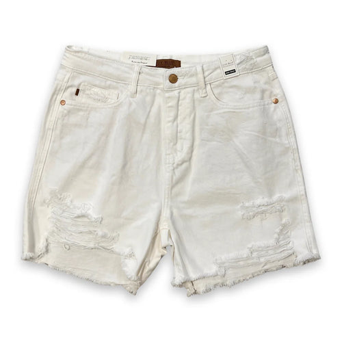 HW Rigid Magic Destroy Shorts-shorts-Judy Blue-Small-White-cmglovesyou