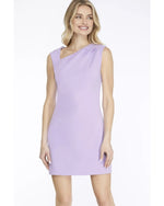 Sleeveless Asymmetrical Neck Knit Dress-Dresses-She+Sky-Small-Lavender-cmglovesyou