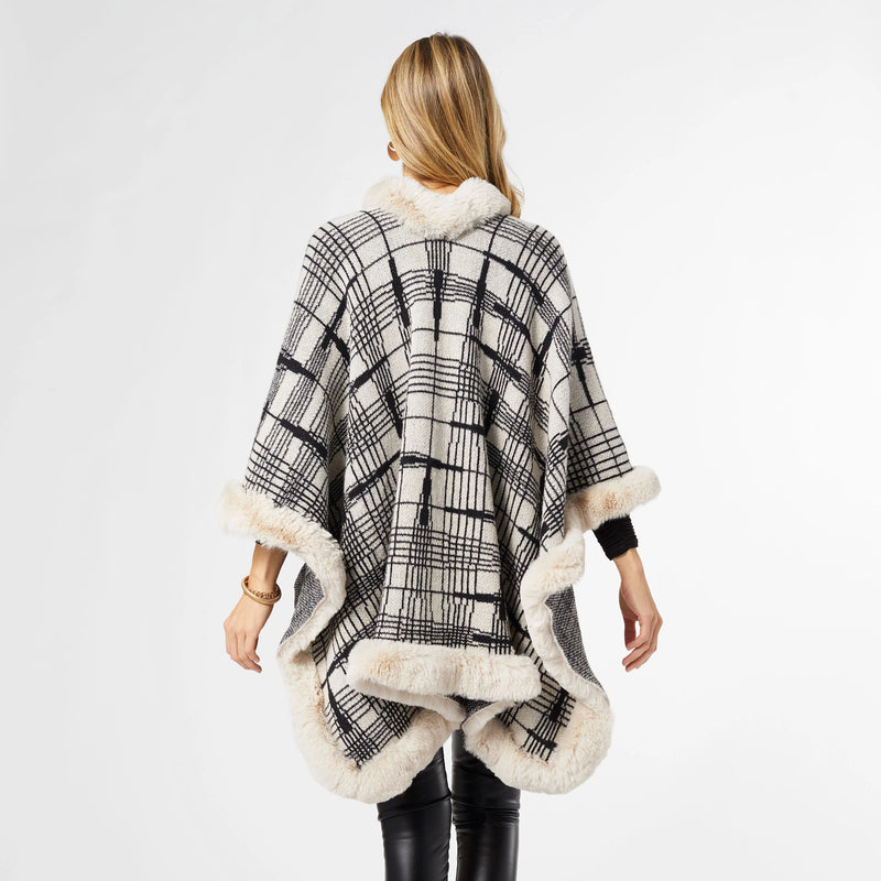 Everleigh Wrap-outerwear-tgbBRANDS:Coco+Carmen,Whispers-Cream/Black-OS-cmglovesyou