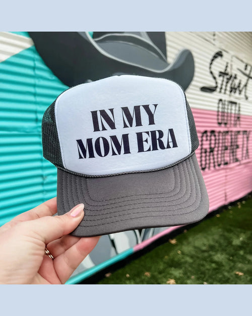 In My Mom Era Trucker Cap-hat-Turquoise and Tequila-cmglovesyou