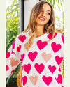 Hearts and Pearls Sweater-Sweaters-BiBi-Small-Fuchsia/Blush Multi-cmglovesyou