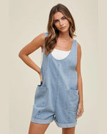 Denim Seam Detail Romper-Romper-Wishlist-Small-cmglovesyou