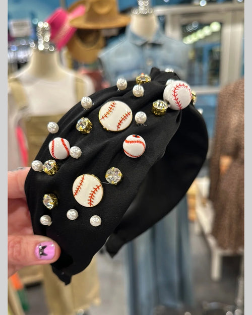 Baseball Twist Headband-Headbands-Song Lily-cmglovesyou