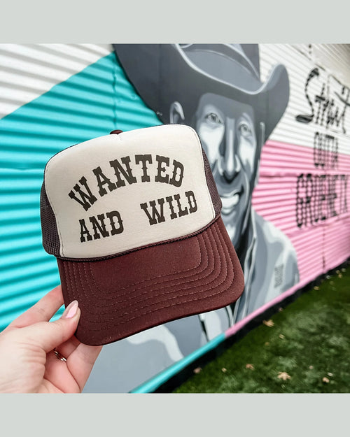 Wanted And Wild Trucker Cap-hat-Turquoise and Tequila-cmglovesyou