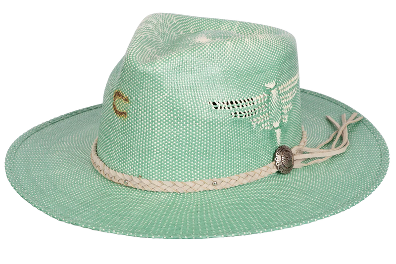 Charlie 1 Horse Topo Chico Straw Hat-hat-Hatco-Jade/Natural-Small-cmglovesyou