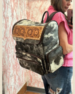 Cowhide Backpack-Backpack-Vintage Cowgirl Cases-Black-cmglovesyou