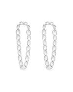 Chain Link Drop Earrings-Earrings-What's Hot Jewelry-Silver-cmglovesyou