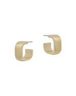 Huggie Square Earrings-Earrings-What's Hot Jewelry-Gold-cmglovesyou