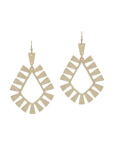 Gold Geometric Diamond Shape Earrings-Earrings-What's Hot Jewelry-cmglovesyou