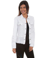 Georgette Ruffle Jacket-Jackets-Scully-White-Small-cmglovesyou