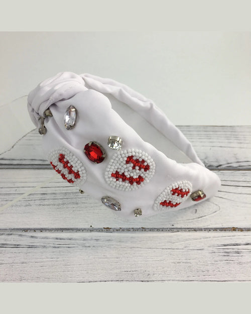 Beaded Baseball Headband-Headbands-Song Lily-cmglovesyou