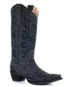 Tall Black Filigree Boot-Boots-Corral Boots-6-cmglovesyou