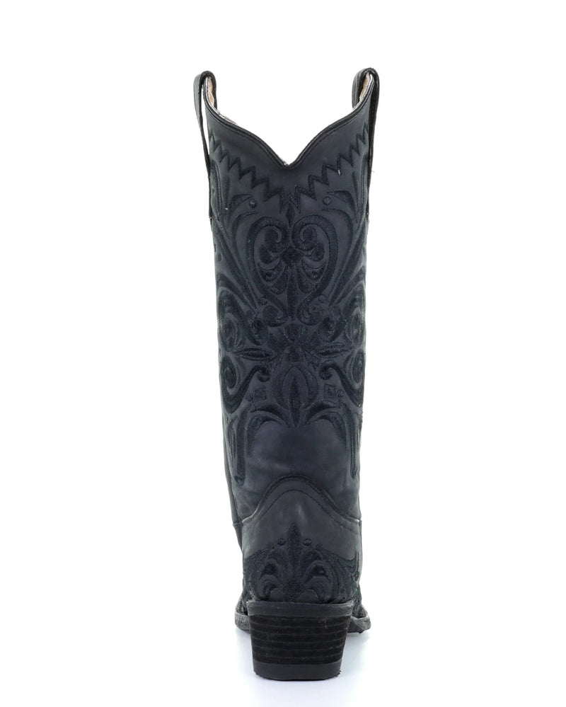 Tall Black Filigree Boot-Boots-Corral Boots-6-cmglovesyou