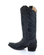 Tall Black Filigree Boot-Boots-Corral Boots-6-cmglovesyou