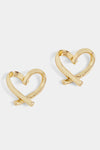 Heart Stud Earrings-Jewelry-tgbBRANDS:Coco+Carmen,Whispers-Gold-cmglovesyou