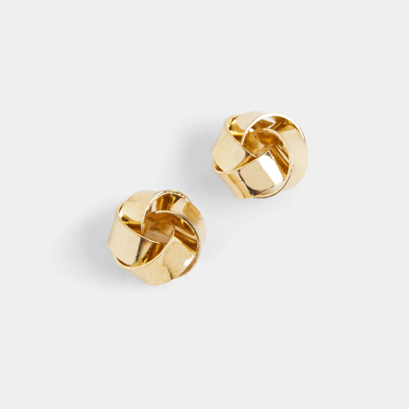 Knot Stud Earrings-Jewelry-tgbBRANDS:Coco+Carmen,Whispers-gold-cmglovesyou