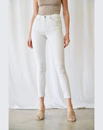 High Rise Ankle Skinny Jeans-Jeans-MICA Denim-24-White-cmglovesyou