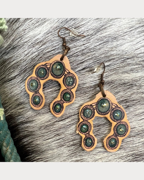 Sedona Naja Leather Earrings-Earrings-XOXO ART & CO-cmglovesyou