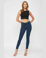 Mid Rise Knit Denim Skinny Jeans-Jeans-MICA Denim-24-cmglovesyou