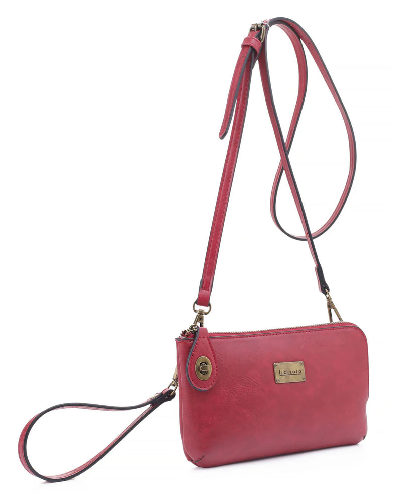 Tina Bag-Bag and Purses-Liz Soto Handbags-Burgundy-cmglovesyou