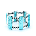 Turquoise Bar Bracelet-Rings-West & Co-cmglovesyou