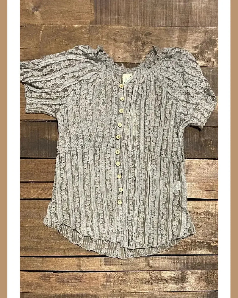 Lacey Nights Top-Tops-Jaded Gypsy Wholesale-Grey-L/XL-cmglovesyou