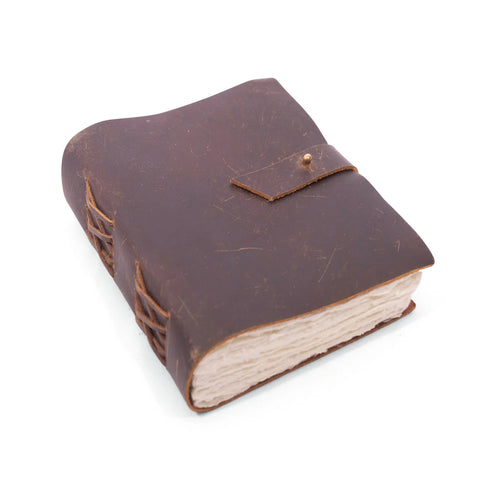 Chocolate Oiled Leather Journal-Journal-Sugarboo-cmglovesyou