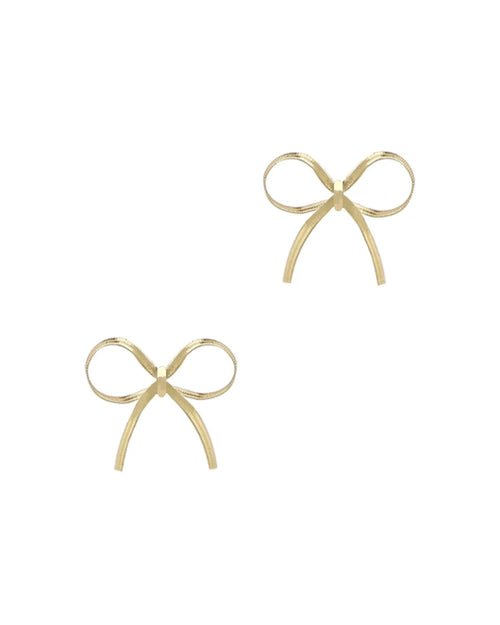 Snake Chain Bow Stud Earrings-Earrings-What's Hot Jewelry-Small-cmglovesyou