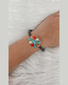 Squash Blossom Stretch Bracelet-Bracelets-Lost and Found Trading Company-Turquoise-cmglovesyou