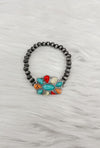 Squash Blossom Stretch Bracelet-Bracelets-Lost and Found Trading Company-Multi-cmglovesyou