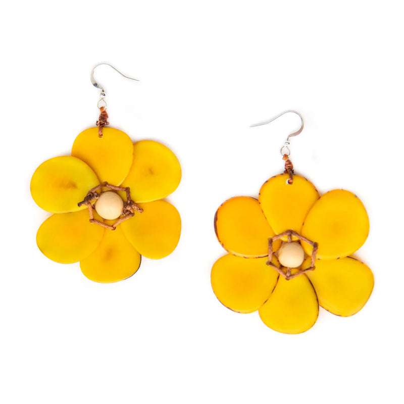 Rosalia Earrings-Earrings-Tagua by Soraya-Yellow-cmglovesyou