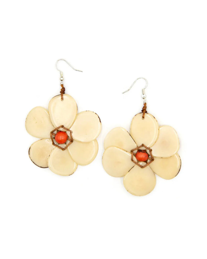 Rosalia Earrings-Earrings-Tagua by Soraya-Ivory-cmglovesyou