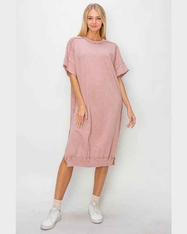 Mineral Wash Dress-Dresses-J Her-Small-Light Mauve-cmglovesyou