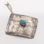 Silver Turquoise Ornament-ornaments-J Alexander Rustic Silver-Rectangle-cmglovesyou