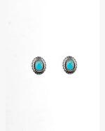 Concho Turquoise Earrings-Earrings-West & Co-cmglovesyou