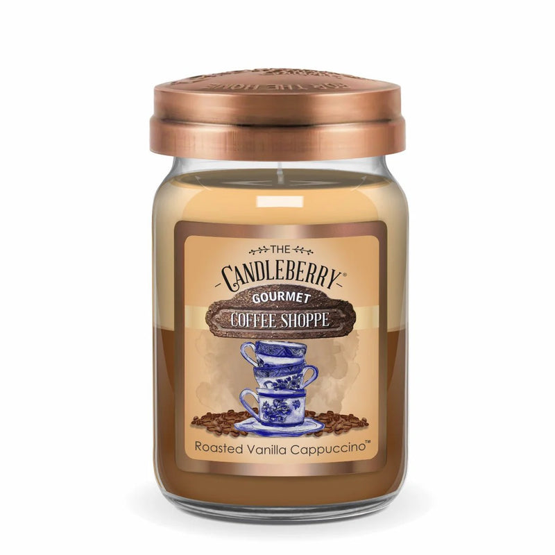 Candleberry Company Large Candles-Candles-CandleBerry Company-Large Jar-Roasted Vanilla Cappuccino-cmglovesyou