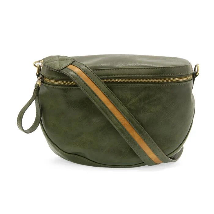 Contrast Strap Sling Belt Bag-Bag and Purses-Joy Susan-Forest Green-cmglovesyou