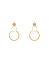 Three Circles in Gold Earrings-Apparel & Accessories-Fouray Fashion-Gold-cmglovesyou