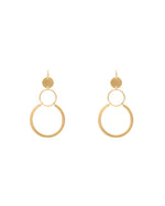 Three Circles in Gold Earrings-Apparel & Accessories-Fouray Fashion-Gold-cmglovesyou